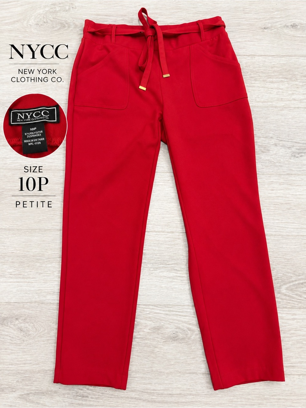 NYCC Red Drawstring Pants